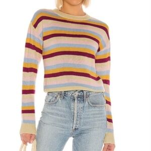 Tularosa Sunburst Stripe Kokomo Wool Blend Crewneck Sweater Size  XS